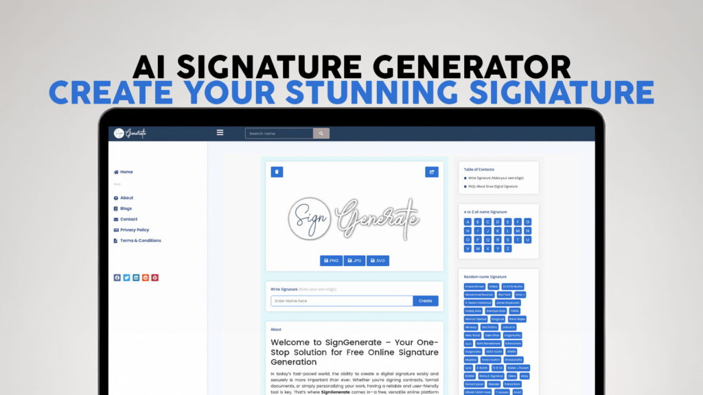 AI Signature Generator – Create Your Stunning Signature